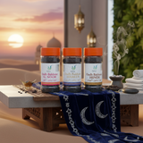 Arabic Oud Bakhoor Incense (3 Jars x 50g: Al Noor, Hindi, Hareer)